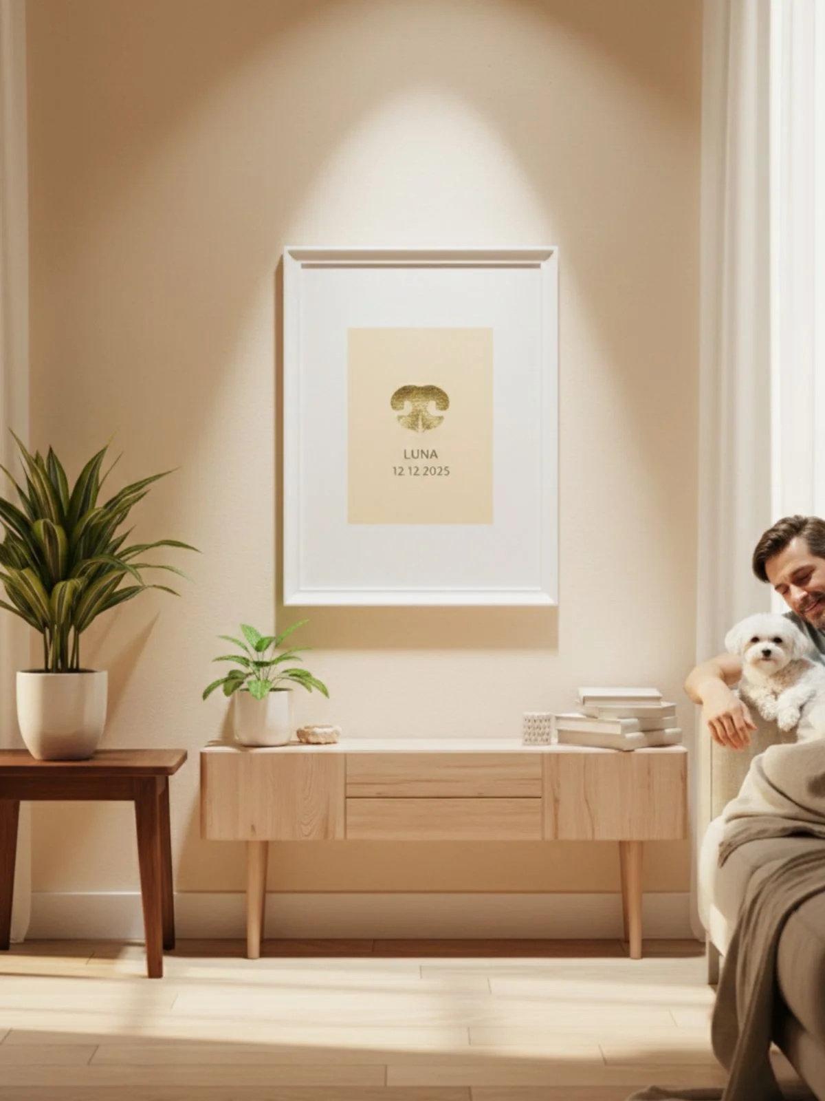 Personalised Dog or Cat Nose Print Foil Artwork